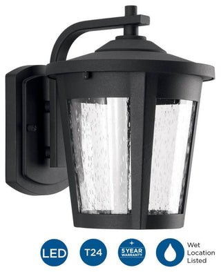 Progress Lighting 1-9W LED Wall Lantern, Black