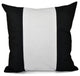Big Stripe, Vertical Decorative Pillow, Black, 18"x18"