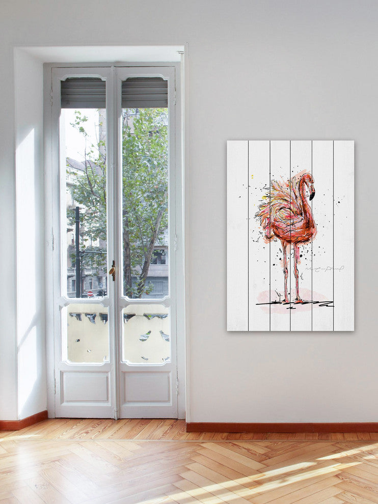 "Flamand" Painting Print on White Wood