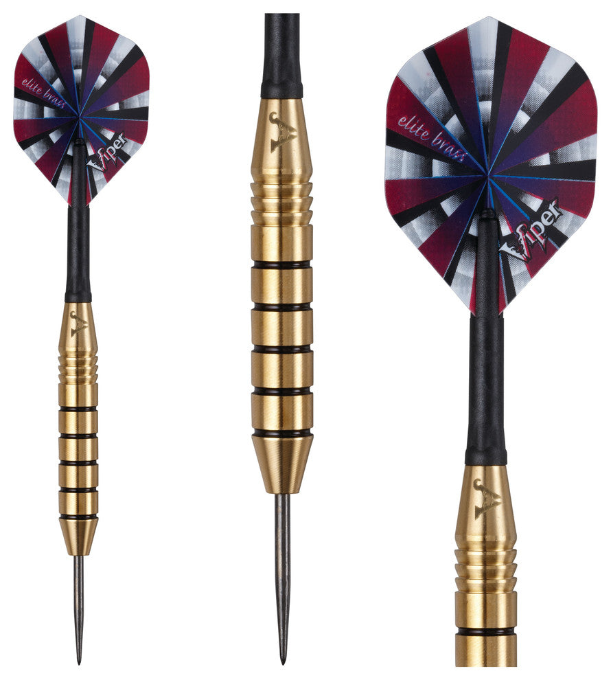 Viper Elite Brass Steel Tip Darts, 25 Grams