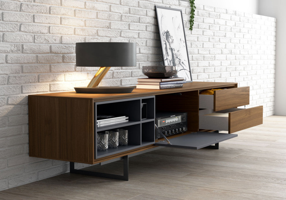 Crotone Media Cabinet Walnut