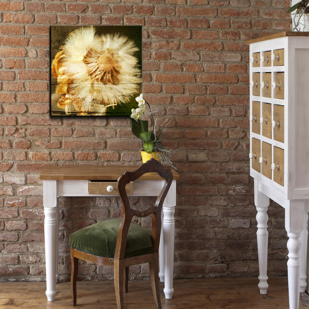 Pom Flower Canvas Wall Art