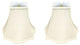 Royal Designs Fancy Square Bell Basic Lamp Shade, Eggshell, 5x12x9.75, Set of 2
