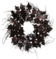 26"D Lighted Halloween Bat Wreath