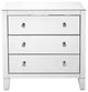 3 Drawers Dresser 32 X16 X 32" In Clear Mirror