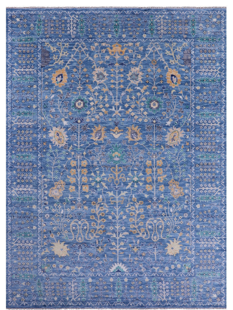 10' 2" X 14' 1" Turkish Oushak Hand Knotted Wool Rug - Q13284