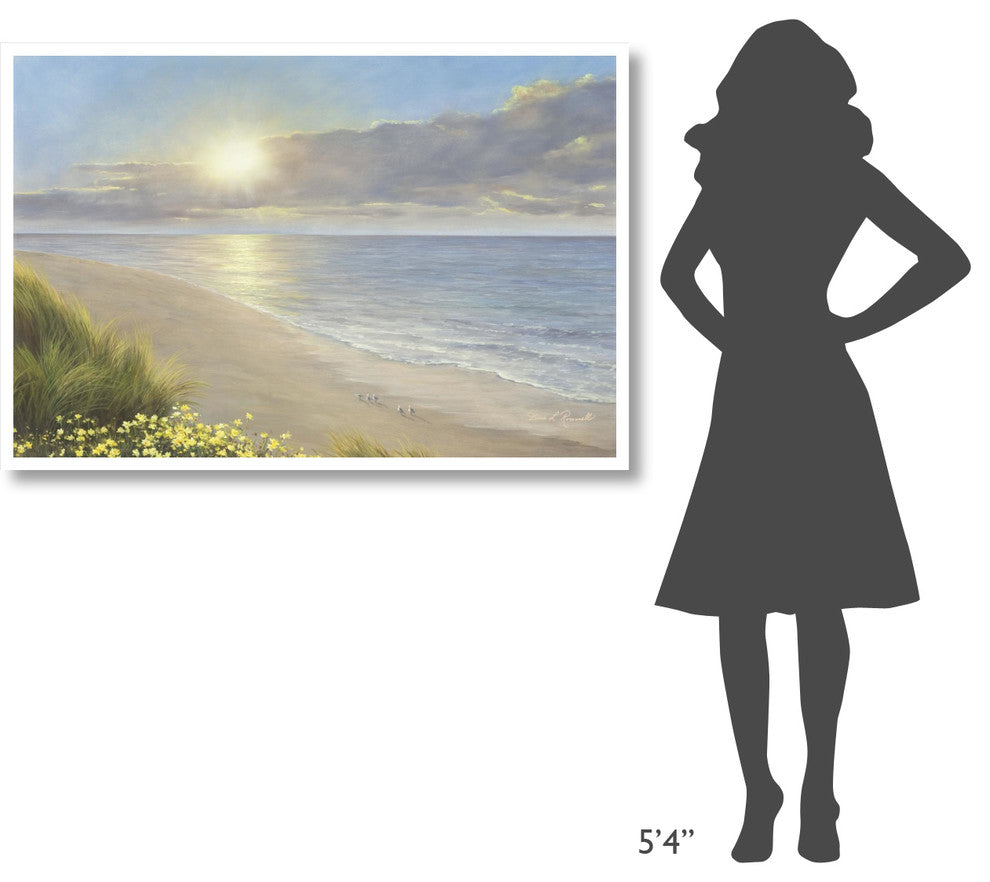 "Beach Serenity" Digital Paper Print by Diane Romanello, 50"x34"