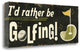 "Funny Golf II" By Pela Studio,Ready to Hang Giclee Print on Gallery Wrap Canvas