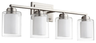 Soft Contemporary Vanity in Satin Nickel