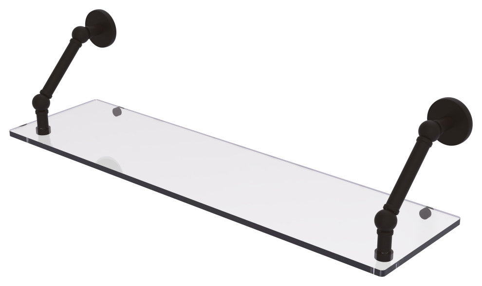 Prestige Skyline 30" Floating Glass Shelf, Oil Rubbed Bronze