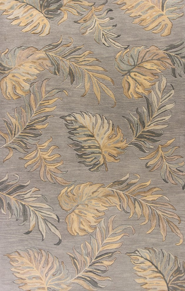 Havana 2639 Gray Palms Rug, 5'x8'