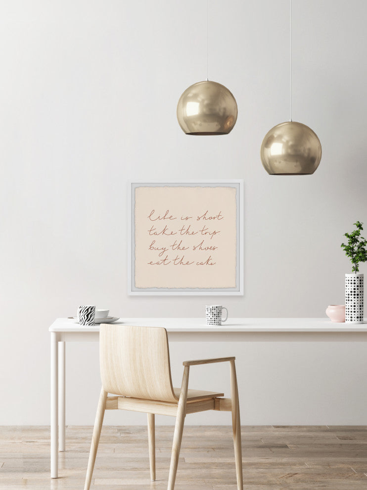 "Eat the Cake" Framed Painting Print, 32x32
