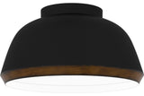 Tamara 3-Light Flush Mount, Matte Black