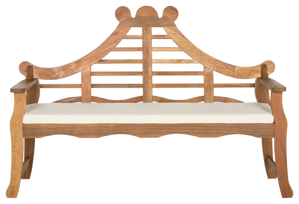 Azusa Bench - Teak Brown, Beige