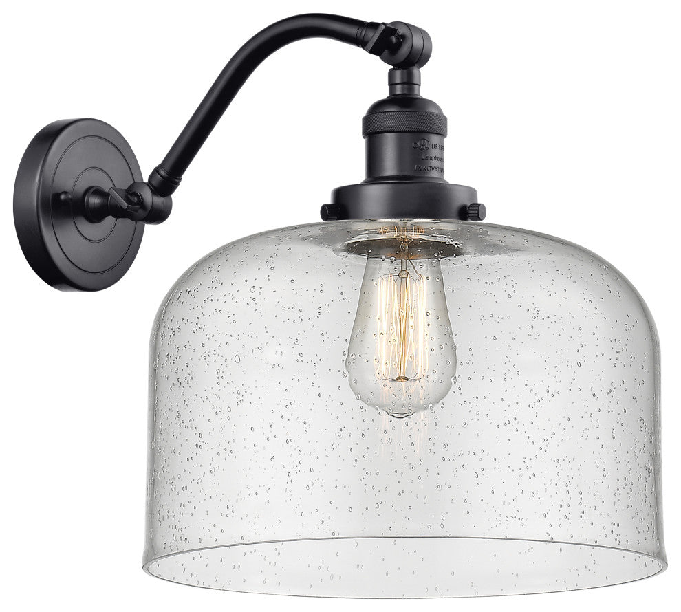 Innovations Lighting 515-1W-BK-G74-L X-Large Bell 1 Light Sconce