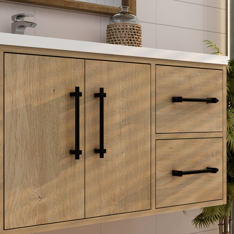 Victoria 48" Solid Wood Bath Vanity, Oak