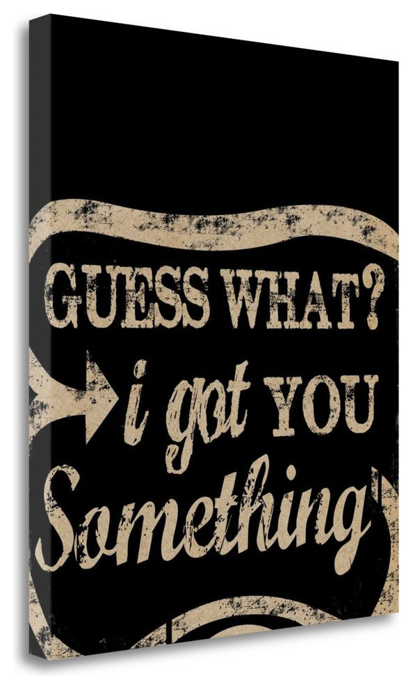 "Guess What Gold" By Longfellow Designs, Giclee Print on Gallery Wrap Canvas