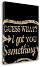 "Guess What Gold" By Longfellow Designs, Giclee Print on Gallery Wrap Canvas