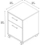 Key West 2 Drawer Mobile File Cabinet