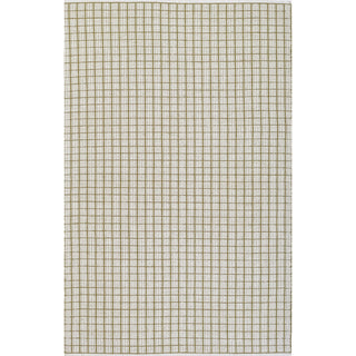 Novogratz Malmo MLO-2 Grid Rug, Green, 3'6"x5'6"