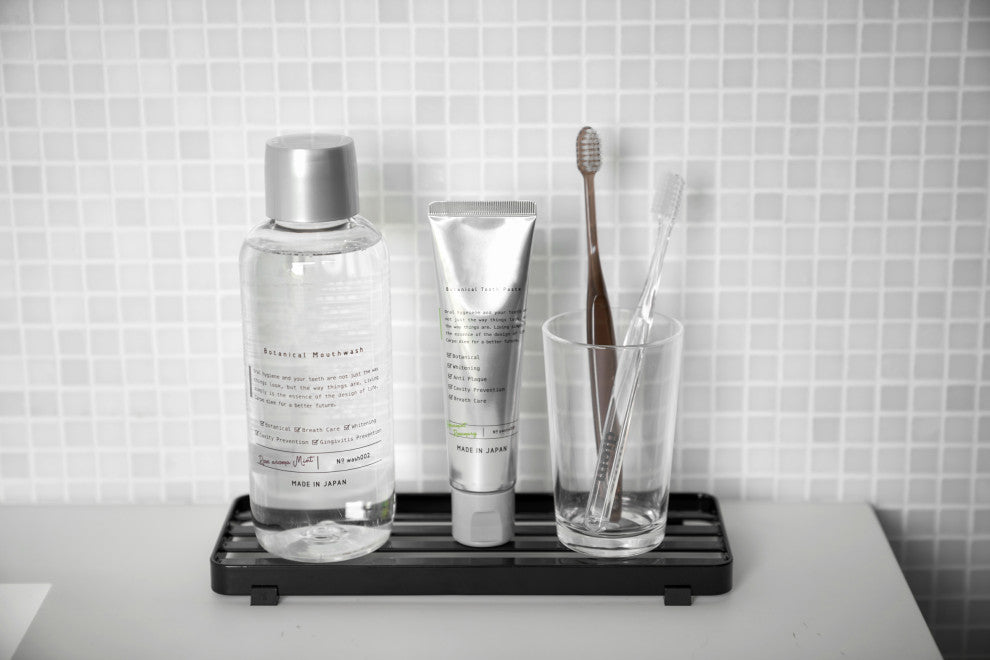 Tower Bathroom Tray, Black