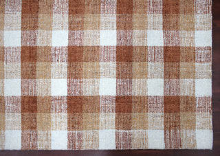 Amer Rugs Tartan TRA-10 Orange Orange Hand-tufted - 9'x13' Rectangle Area Rug
