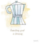 "Good Brew I" Digital Paper Print by Sue Schlabach, 42"x42"
