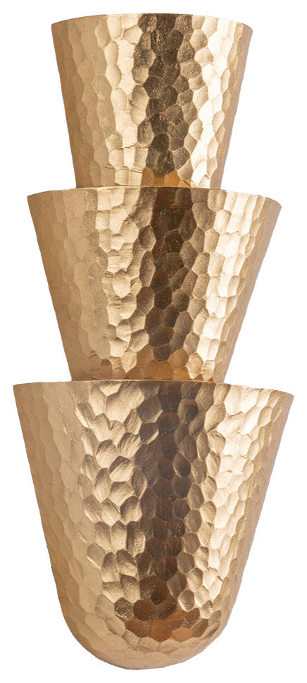 Corbett Lighting Bucharest Wall Sconce, Vintage Gold Leaf, 8.25"Dx18"H