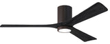 Matthews Fan Irene-3HLK With Lighting Kit, Textured Bronze, 60", Matte Black