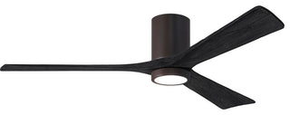Matthews Fan Irene-3HLK With Lighting Kit, Textured Bronze, 60", Matte Black
