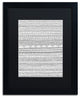 Hello Angel 'Jersey Knit' Art, Black Frame, Black Mat, 20x16