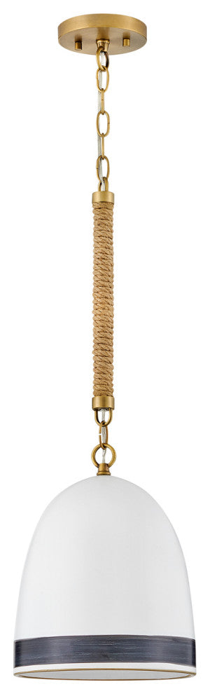 Hinkley Nash Pendant Light, Heritage Brass With Black Accents