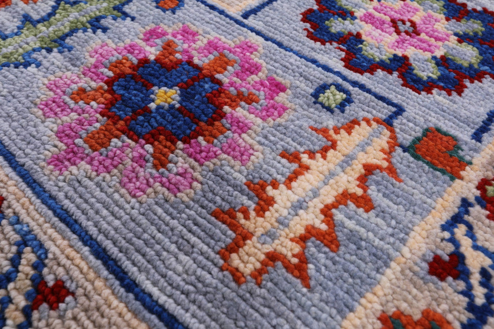 Turkish Oushak Handmade Wool Rug 8' 5" X 9' 9" - Q15855