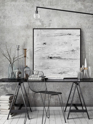 "Young Generation" Floater Framed Painting Print on Canvas, 32x32