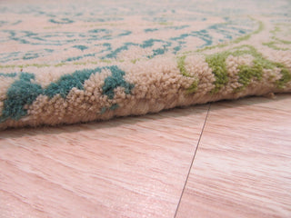 Green Transitional Paisley Jain Area Rug