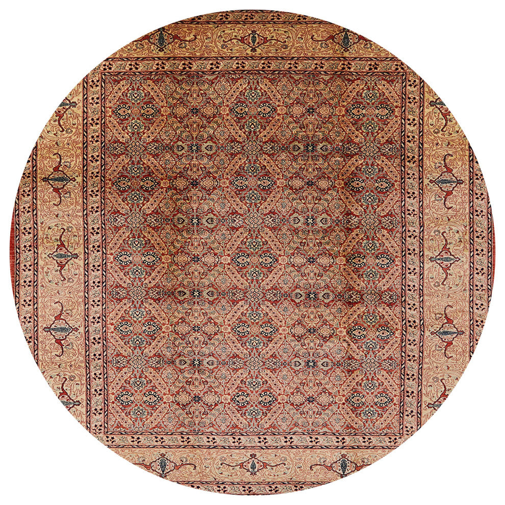 Ahgly Company Indoor Round Mid-Century Modern Area Rugs, 5' Round