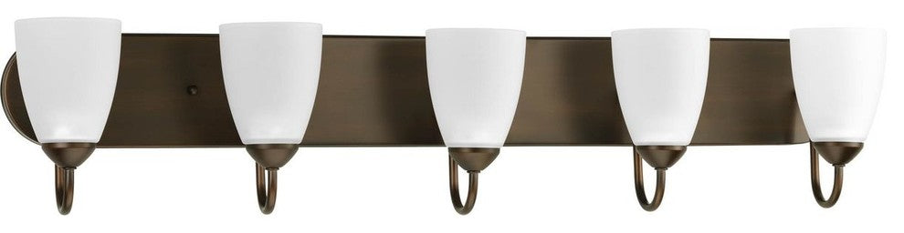 Progress Lighting 5-100W Medium Bath Bracket, Antique Bronze