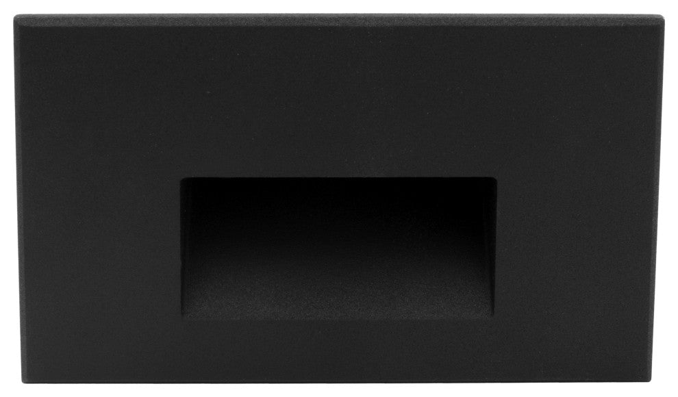 STW Series Horizontal Wet Location LED Step Light, Black