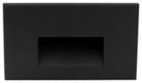 STW Series Horizontal Wet Location LED Step Light, Black