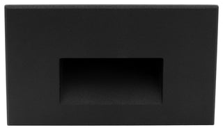 STW Series Horizontal Wet Location LED Step Light, Black