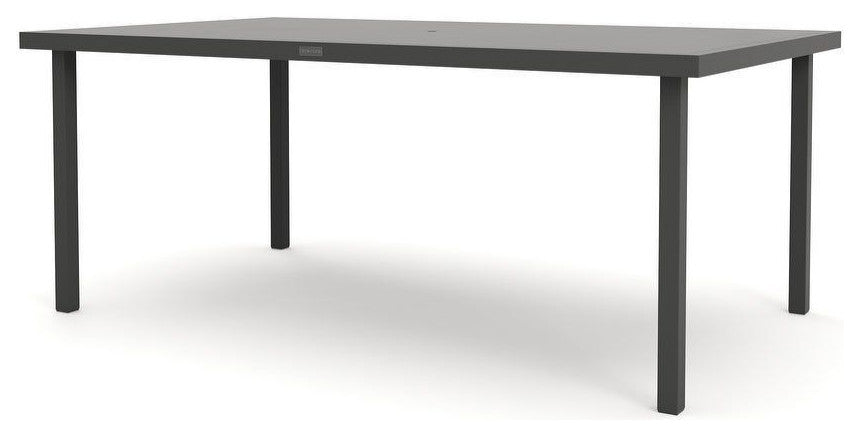 Jasper 44" x 73" Rectangle Dining Table, Textured Pewter