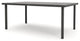 Jasper 44" x 73" Rectangle Dining Table, Textured Pewter