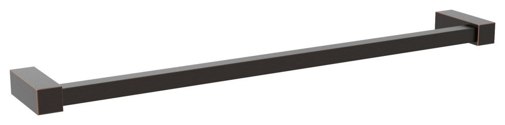 Amerock Monument Contemporary Towel Bar, Oil Rubbed Bronze, 18" Center-to-Center