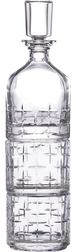 Newport Twist Gift Box Of 2 Glasses & 1 Carafe Stackable Set