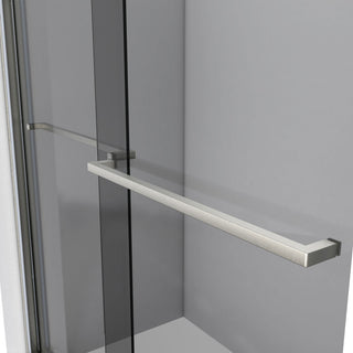 DreamLine Sapphire 44-48x76 Bypass Shower Door, Brushed Nickel and Gray Glass