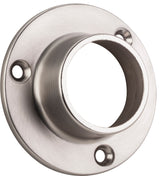 Satin Nickel Closed Closet Bracket for Round 1-5/16" Closet Rod with Screws