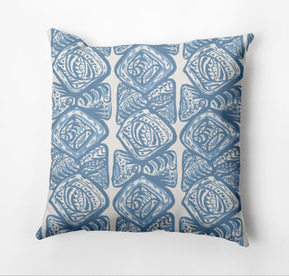 Cowry Cluster Pillow, Blue, 20"x20"