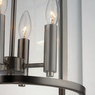 Maxim 25253CL Sentinel 4 Light 12"W Taper Candle Pendant - Black