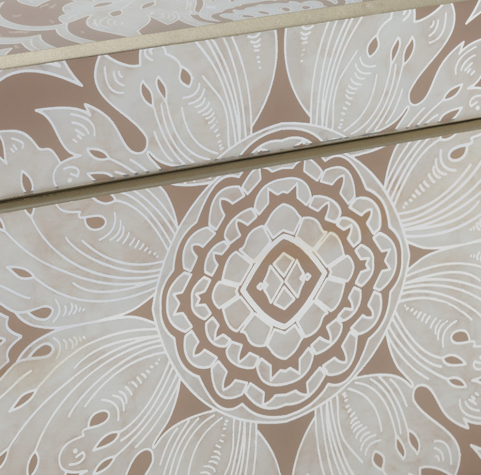 Sand and Silver Mirror Box