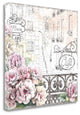 "Paris Roses I" By Beth Grove,Ready to Hang Giclee Print on Gallery Wrap Canvas